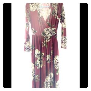 Floral cotton maxi dress